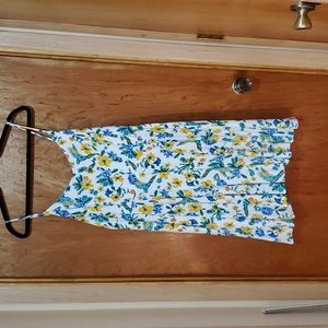 Cool summer dress with spaghetti straps.